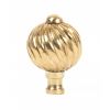 Polished Brass Spiral Cabinet Knob - Small