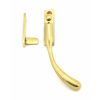 Polished Brass Night-Vent Locking Peardrop Fastener - RH