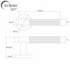 Eclipse 63241 - Linear Insignia Lever On Rose - Matt Black