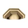 Heritage Brass Drawer Pull Deco Design 89mm CTC Satin Brass Finish