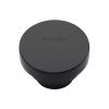 Heritage Brass Cabinet Knob Round Stepped Design 38mm Matt Black finish