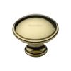 Heritage Brass Cabinet Knob Domed Design 38mm Polished Brass finish