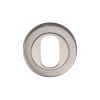 Heritage Brass Oval Profile Cylinder Escutcheon Satin Nickel finish