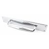 Polished Chrome 425mm Art Deco Pull Handle on Backplate