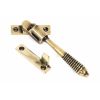 Aged Brass Night-Vent Locking Reeded Fastener