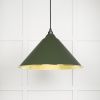 Hammered Brass Hockley Pendant in Heath