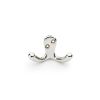 Alexander & Wilks - Victorian Double Robe Hook - Polished Nickel