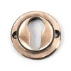 Polished Bronze Round Euro Escutcheon (Art Deco)