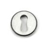 Pewter Round Escutcheon (Square Rose)