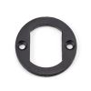 Matt Black Round Euro Escutcheon (Square Rose)