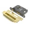 Polished Brass 3" Heavy Duty Bathroom Mortice Lock