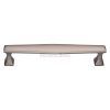 Heritage Brass Cabinet Pull Deco Design 254mm CTC Satin Nickel Finish