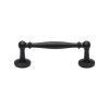 Heritage Brass Cabinet Pull Colonial Design 96mm CTC Matt Black Finish