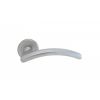 Serozzetta Design Lever On Round Rose - Satin Chrome