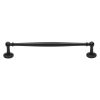 Heritage Brass Cabinet Pull Colonial Design 203mm CTC Matt Black Finish