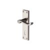 Heritage Brass Door Handle Lever Lock Builders' Range Satin Nickel finish