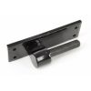 Black 24" Hook & Band Hinge - Cranked (pair)