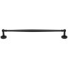 Heritage Brass Cabinet Pull Colonial Design 254mm CTC Matt Black Finish