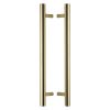 Heritage Brass Back to Back Door Pull Handle Bar Design 457mm Polished Brass Finish