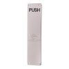 Steel Line Fingerplate Engraved 'Push' Polished Stainless Steel finish