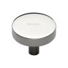 Heritage Brass Cabinet Knob Disc Design 38mm Polished Nickel finish