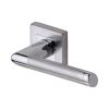 Sorrento Door Handle Lever Latch on Square Rose Mercury Sq Design Apollo finish