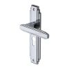 Heritage Brass Door Handle Euro Profile Astoria Design Polished Chrome finish