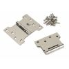 Polished Nickel 4" x 3" x 5"  Parliament Hinge (pair) ss