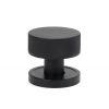 Matt Black Brompton Mortice/Rim Knob Set (Plain)