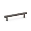 Alexander & Wilks - Crispin Knurled T-bar Cupboard Pull Handle - Dark Bronze PVD - 128mm