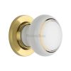 Gold Line Knob with Polished Brass base