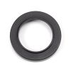 Matt Black Round Euro Escutcheon (Plain Rose)