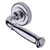 Heritage Brass Door Handle Lever Latch on Round Rose Lincoln Design Polished Chrome finish
UK Registered Design Number 6228268