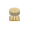 Polished Bronze Brompton Cabinet Knob - 38mm (Square)