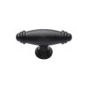 Black Iron Rustic Cabinet Knob Artisan Design 80mm