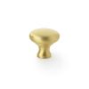 Alexander & Wilks - Wade Round Cupboard Knob - Satin Brass - 32mm