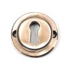 Polished Bronze Round Escutcheon (Art Deco)