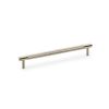 Alexander & Wilks - Brunel Knurled T-Bar Cupboard Handle - Satin Nickel - Centres 192mm