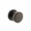 Millhouse Brass Boulton Solid Brass Stepped Mortice Door Knob on Concealed Fix Rose - Urban Dark Bronze