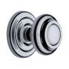 Heritage Brass Centre Door Knob Round Design 3 1/2" Polished Chrome Finish