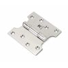 Polished SS 4" x 2" x 4"  Parliament Hinge (pair)