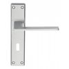 Serozzetta Zone Lever On Lock Backplate - Satin Chrome