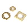 Polished Brass Round Euro Escutcheon (Square)