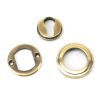 Aged Brass Round Euro Escutcheon (Art Deco)