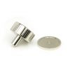 Polished Nickel Judd Cabinet Knob - 38mm (Plain)