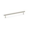 Alexander & Wilks - Crispin Knurled T-bar Cupboard Pull Handle - Polished Nickel - 224mm