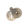 Heritage Brass Covered Keyhole Reeded Antique Brass finish