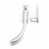 Satin Chrome Night-Vent Locking Peardrop Fastener - LH