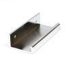 Polished Chrome 100mm Plain Edge Pull