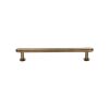 Heritage Brass Cabinet Pull Step Design with 16mm Rose 128mm CTC Antique Brass finish